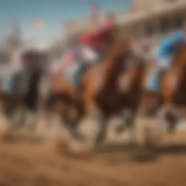 An informative graphic detailing different types of horse races held at Harrah Philadelphia.