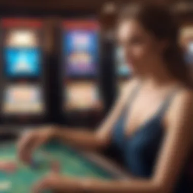 Engaging in Digital Gaming Player enjoying a game at a digital casino platform
