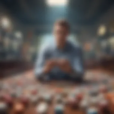 Psychological Impact of Winning the Lottery Conceptual image illustrating the psychological impact of winning the lottery