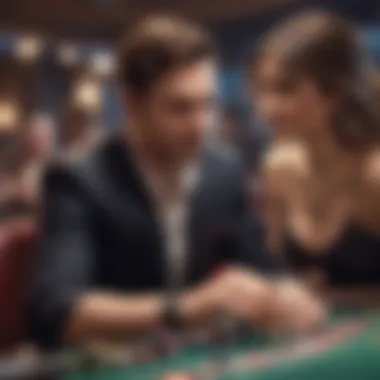 Illustration of a player engaging with online casino bonuses