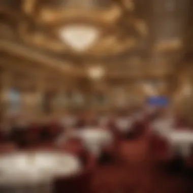 Exquisite dining setting within the Laughlin Riverboat Casino