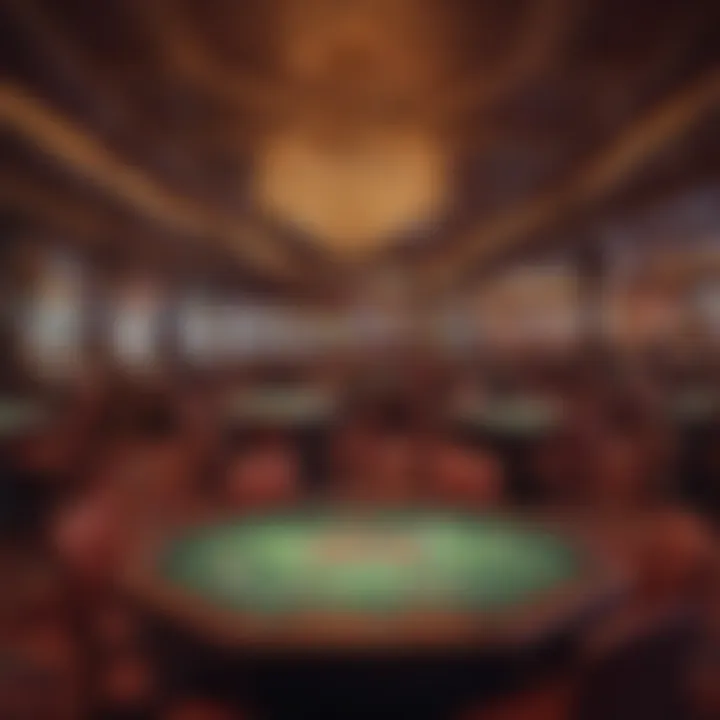 Interior of the Laughlin Riverboat Casino showcasing vibrant gaming tables