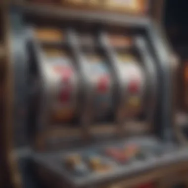 Potential Winnings Showcase Showcasing potential winnings on a luxury slot machine