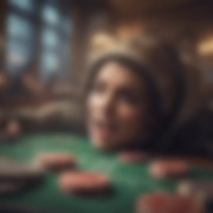 Conceptual image showcasing the excitement of online gambling