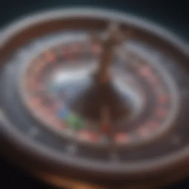 Classic Roulette Wheel A classic roulette wheel in action, symbolizing excitement and chance.